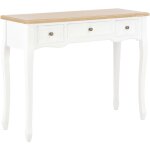 Console avec un design classique avec 3 tiroirs disponibles en diff�rentes couleurs couleur : blanche ...