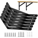 [jamais utilis�] console pour �tag�re equerre etagere murale, 6 pcs supports triangulaires de 90 degr�s ...