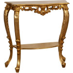 Biscottini - console en finition dore fabrique en italie