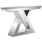 Pascal morabito - console en mdf et miroir - coloris : argent - isida de