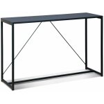 Console en m�tal noir 120 x 39 x 79cm - industrielle - 1 barre de renfort