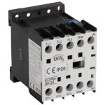 Contacteur de puissance 9a - rail th35 - 24v ac - 3p + 1no - ip20