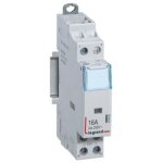 Contacteur de puissance cx� bobine 24v sans commande manuelle 2 p�les 250v 16a contact o + f 1 module ...