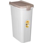 Conteneur petfood - kerbl - 40 l - brun / blanc