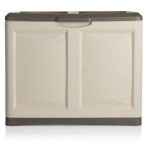 Coffre de rangement en plastique - 200 l - taupe - livraison gratuite Coffre de rangement en plastique - 200 l - taupe - livraison gratuite