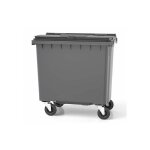 Rayonnage direct - conteneur poubelle 770 litres  prhension frontale - couleur du couvercle : anthracite ...