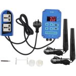 Contrleur numrique ph orp ph - 803 en ligne, testeur de qualit de l'eau pour piscine, prise au 220v ...