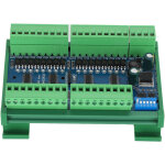 Contr�leur d'entr�e 32 canaux rs485 avec plc isol� sur rail din pour acquisition de quantit� - npn avec ...