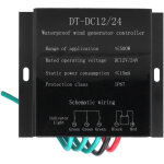 Contr�leur de g�n�rateur d'�olienne fo5 - 12 / 24v 500w, r�gulateur de charge de batterie �tanche