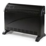 Convecteur de chauffage turbo - 2000 w - domo - do7350ch - 52, 5 x 38, 8 x 19, 5 cm - noir