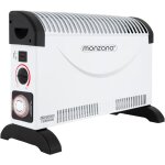 Convecteur lectrique 2000 watts - chauffage sur pied - minuteur 24h - radiateur d'appoint