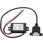 Convertisseur 12v vers 5v 3a pour voiture avec port usb montable sur tableau de bord