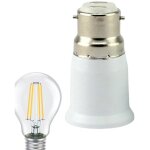 Convertisseur de douille e27 � b22, adaptateur de douille d'ampoule � vis � ba�onnette, support d'ampoule ...