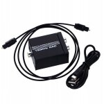 Convertisseur optique coaxial toslink vers 2x cinch rca Convertisseur optique coaxial toslink vers 2x cinch rca