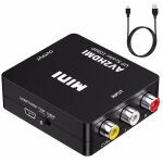 Convertisseur rca vers hdmi, adaptateur vid�o composite pour t�l�viseurs