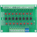 Convertisseur de signal plc 24v vers 5v, 8 canaux avec optocoupleurs