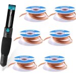 Lot de 7 pi�ces pompe � dessouder et tresse � dessouder pour enlever la soudure