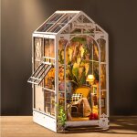 Book nook maison de poupée en bois, diy miniature, modèle de maison puzzle avec lumières led, maison, ... Book nook maison de poupée en bois, diy miniature, modèle de maison puzzle avec lumières led, maison, ...