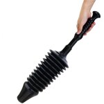 Déboucheur de toilettes - déboucheur de toilettes robuste et flexible - noir Déboucheur de toilettes - déboucheur de toilettes robuste et flexible - noir