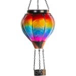 Lanterne solaire  led smd arc - en - ciel, luminaire dcoratif d'extrieur  suspendre, idal pour les ...