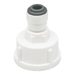 Qrity 1 pices raccord tuyau eau frigo, connecteur rapide 1 / 4' converti en femelle 3 / 4 , double joint, ...