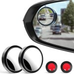 Rétroviseur d'angle mort rond 2 pièces, verre hd et boîtier abs, rétroviseur grand angle convexe avec ... Rétroviseur d'angle mort rond 2 pièces, verre hd et boîtier abs, rétroviseur grand angle convexe avec ...