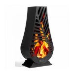 Pole  bois d'extrieur design lima, acier naturel cookking 111483