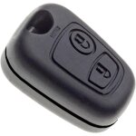 Coque de cl� 2 boutons compatible peugeot 107, 307, citro�n c1, c2, c3, berlingo ? bo�tier de remplacement ...