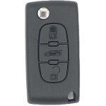 Coque de cl� 3 boutons �tui cl� compatible avec citroen peugeot 2pi�ces �tui cl� coque de protection ...