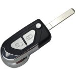 Coque cl� pour citroen ds3 2009 � 2020 - plip t�l�commande 2 boutons avec lame phonillico