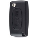 Coque cl� compatible peugeot 107 207 307 308 407 2 boutons ce0536 lame sans rainure pile dans la coque ...