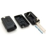 Coque cl� plip t�l�commande 2 boutons citroen c1 c2 c3 c4 c5 sans rainure