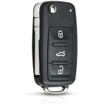 Coque de cl� de voiture pliante de remplacement fob pour vw volkswagen golf mk6 t1guan polo passat cc ...