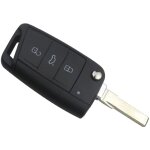 Coque cl� pour vw polo golf 7 t - roc tiguan jetta seat ibiza leon ateca arona toledo skoda fabia octavia ...
