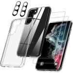 Coque transparente pour samsung galaxy s23 2x film de protection sm - s911b / s911n