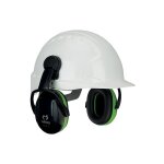 Coquilles antibruit pour casque de chantier - vert snr 26 db - pip