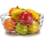 Corbeille  fruits argente en inox