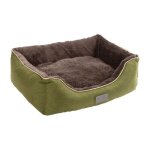 Corbeille kerbl samuel - gris / gris fonc� - 60x50x17cm