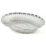 Corbeille pain ovale 25x18 inox - roger orfevre