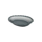 Roger orfevre - vintage corbeille pain ovale gris givre 25x18 cm