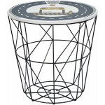 The home deco kids - corbeille de rangement filaire couvercle à motifs The home deco kids - corbeille de rangement filaire couvercle à motifs