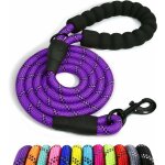 Deesse shop - corde pour chien, laisse pour chien en nylon avec poign�e rembourr�e douce et fils r�fl�chissant ...