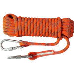 Corde d'escalade ext�rieure de 12 mm et 10 m (33 pi) pour la s�curit� et l'�vacuation en montagne, orange ...