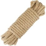 Corde de jute corde de chanvre de 10 mm d'paisseur pour la dcoration, le bricolage, le jardinage, l'arbre ...