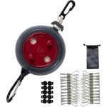 Corde  linge de camping rglable de 10 m, coupe - vent, adapte  une utilisation en extrieur, avec ...