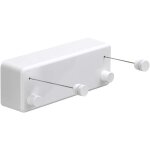 Corde à linge rétractable abs + sèche - linge en aluminium avec double corde réglable en acier inoxydable ... Corde à linge rétractable abs + sèche - linge en aluminium avec double corde réglable en acier inoxydable ...