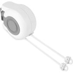 Corde linge rtractable exterieur, 13m schoir mural extensible tendoir linge pour montage mural avec 2 ...