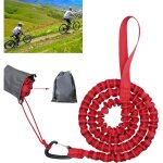 Corde remorquage v�lo enfant 3m, id�al pour v�lo enfant (rouge), facile � utiliser et s�curis�