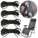 Corde remplacement �lastiques 4pcs, corde elastique, convient pour transat jardin exterieur fauteuil ...