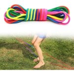 Corde � sauter, �lastiques en caoutchouc, pour enfants pour les jeux sauteurs, 5 m de long